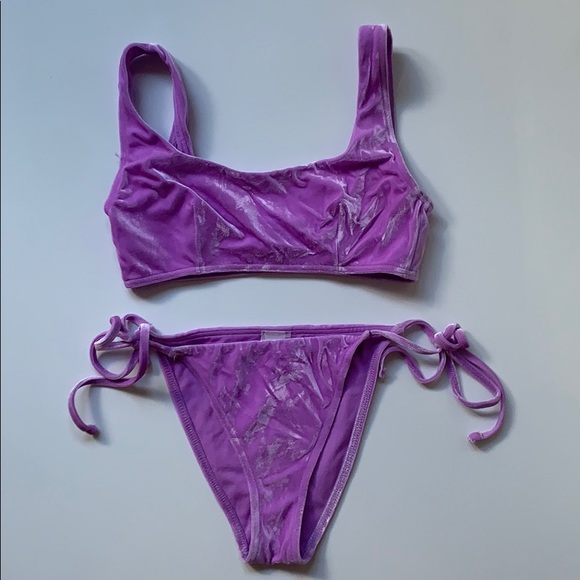 ASOS Other - ASOS Purple Velvet Bikini 6